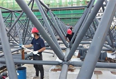 Steel Structure Bolt Ball Grid School